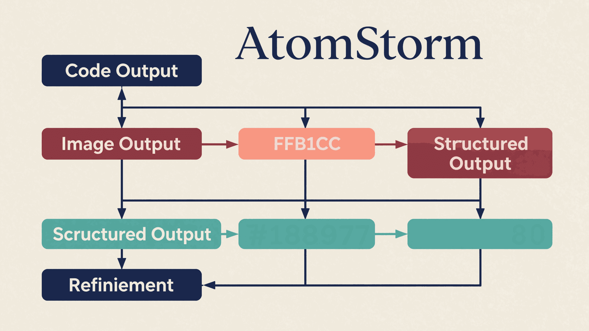 Three AI diagram output approaches: code, image, and structured output