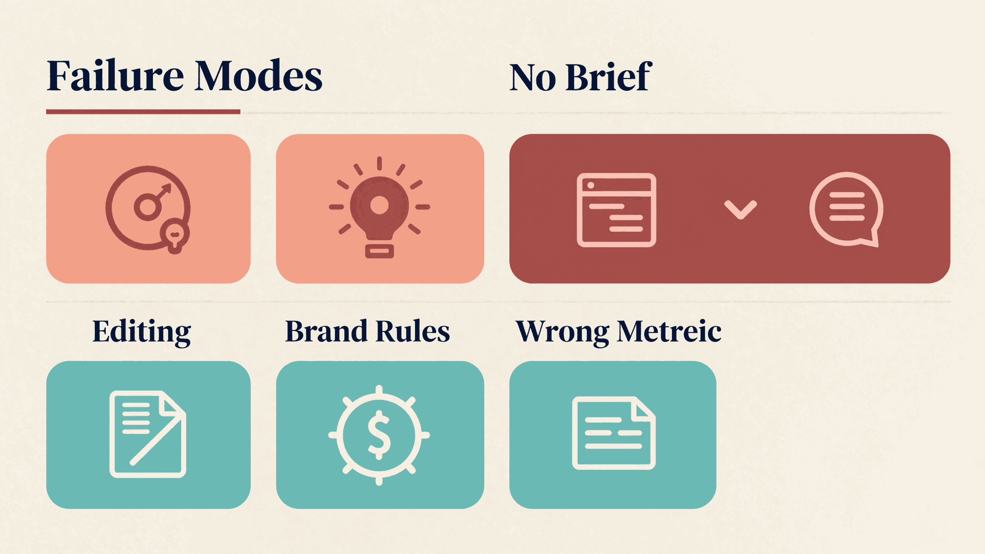 Common vibe marketing failure modes and how teams encounter them
